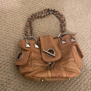 tan betsey johnson purse